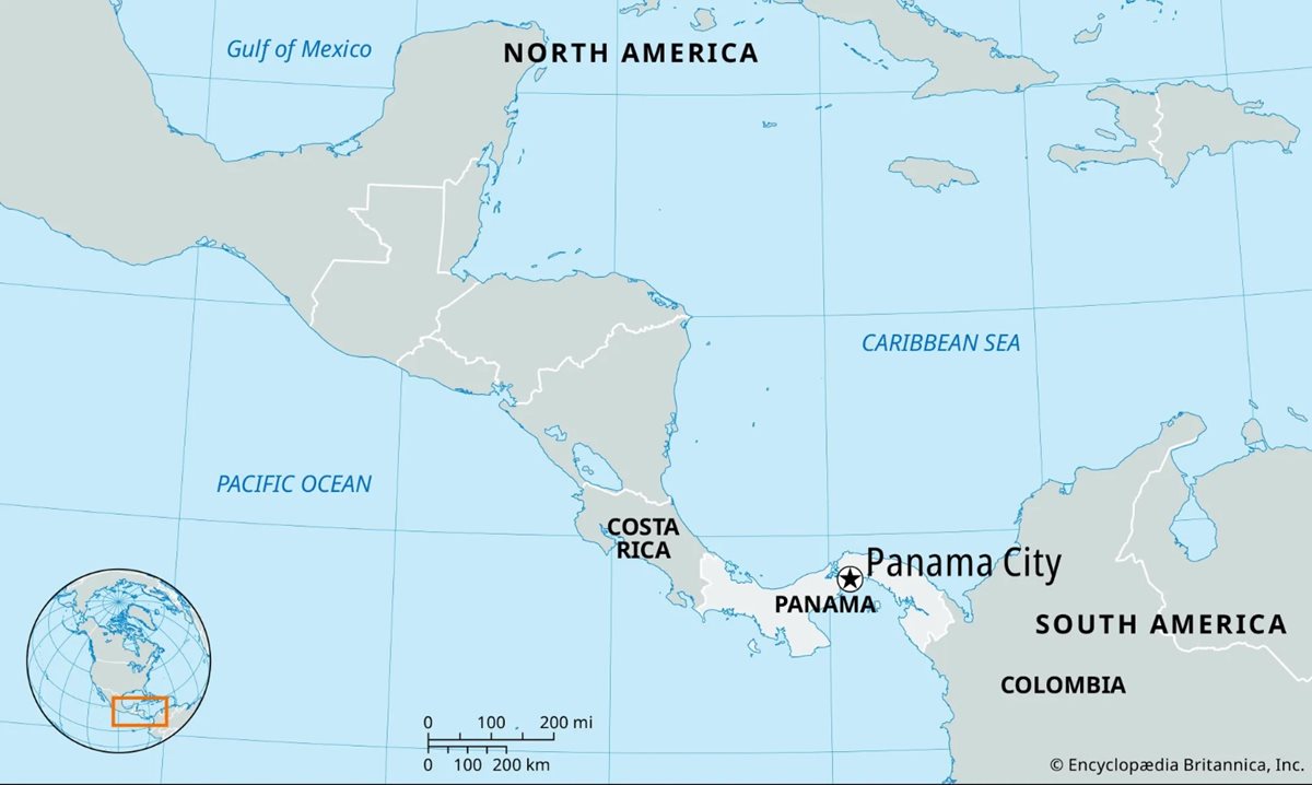 Harta Panama City