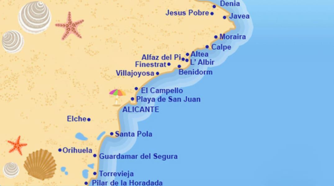 Harta Costa Blanca