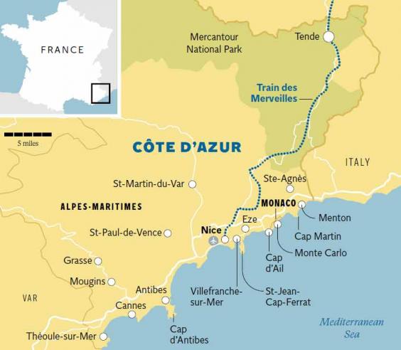 Harta Riviera Franceza