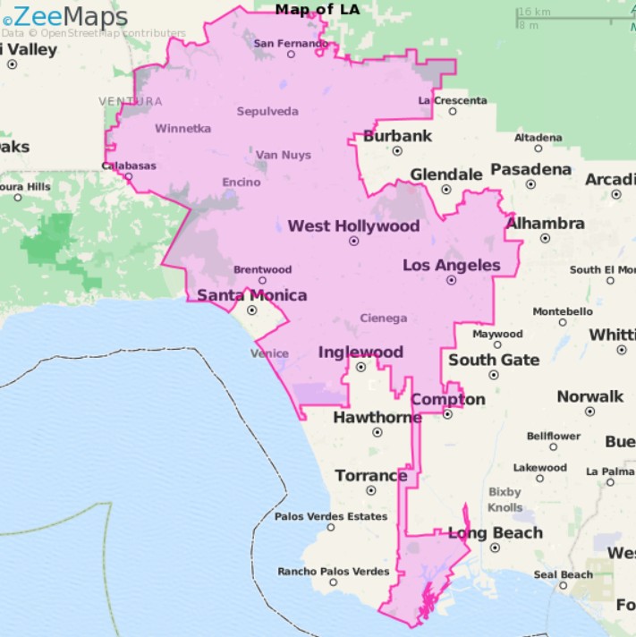 Harta Los Angeles