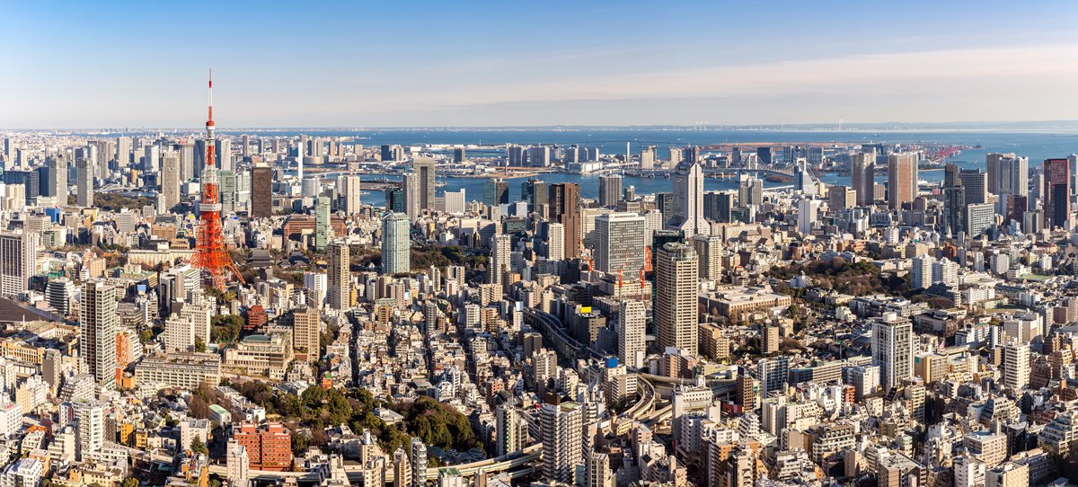 Vedere aeriana - Tokyo