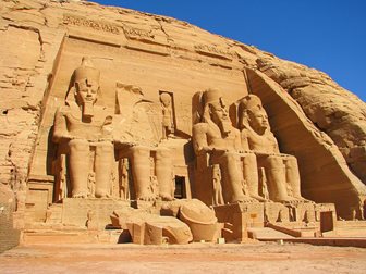 Abu Simbel, detaliu al templului lui Ramses II