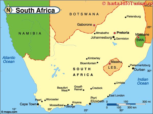 Harta Republica Sud Africana 