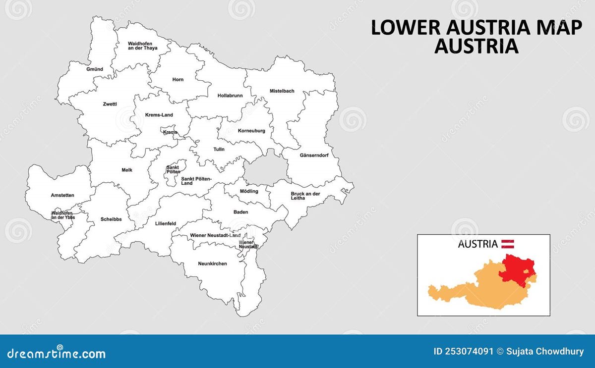 Harta Austria Inferioara 