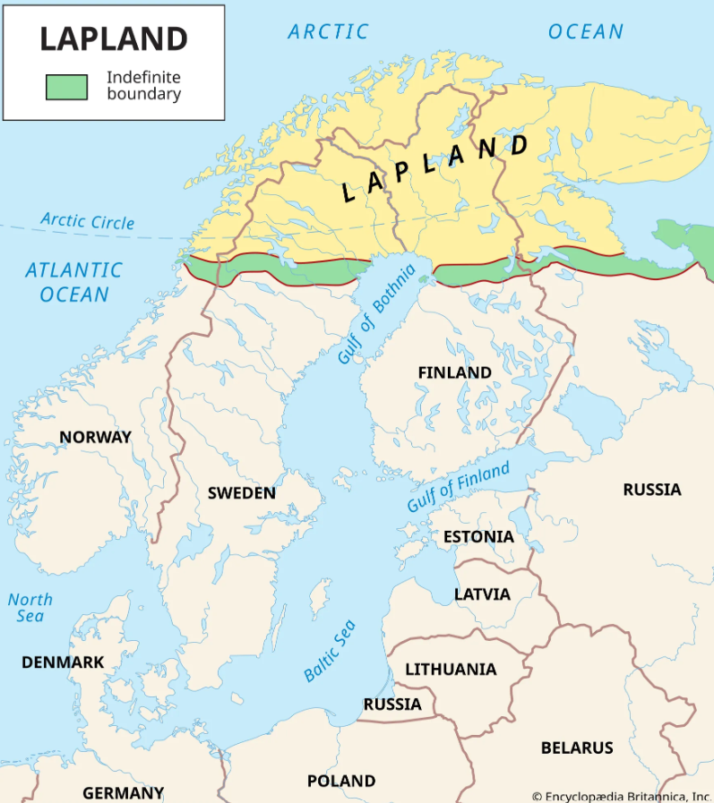 Harta - Laponia 