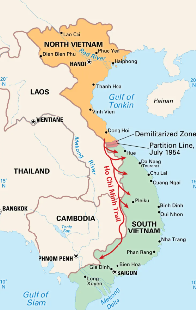 Harta Vietnamul de Nord