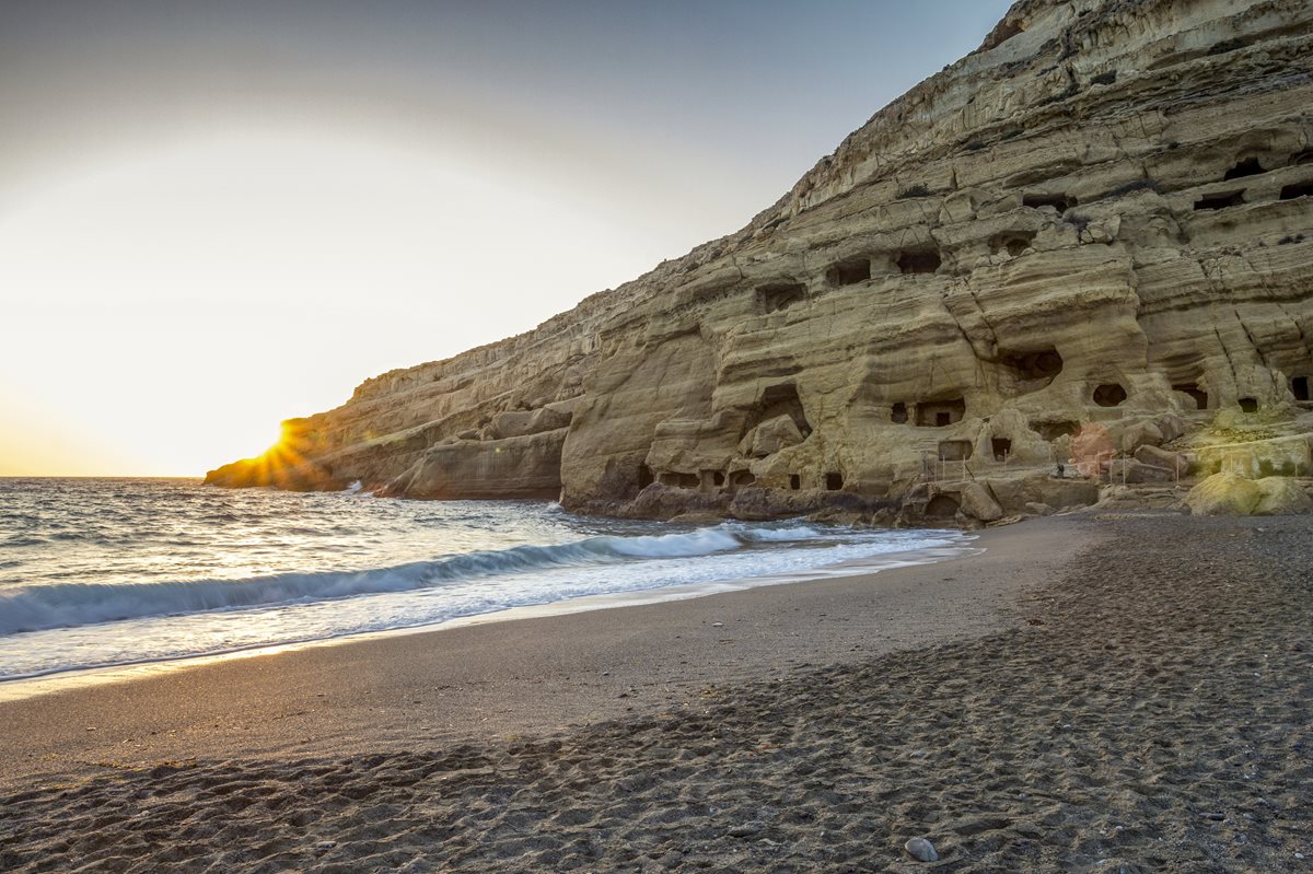 Plaja Matala - Creta Plaja Matala - Creta