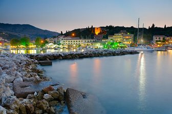 Port în stațiunea Kassiopi din Corfu
