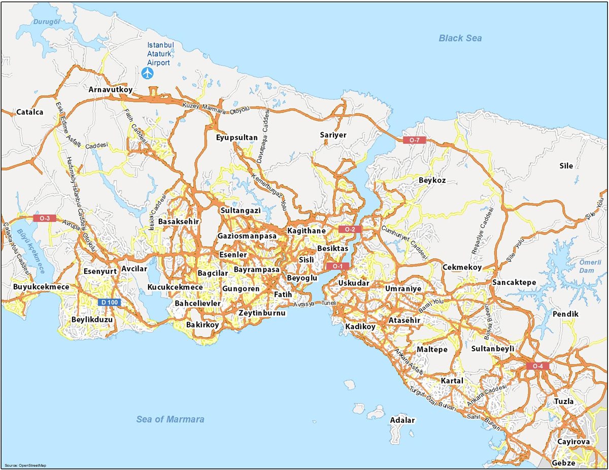 Harta Istanbul 