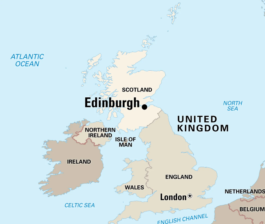 Harta Edinburgh