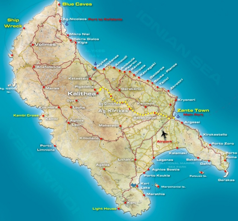 Harta Zakynthos