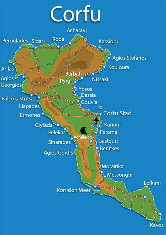 Harta Corfu 