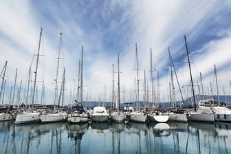 Gouvia, Corfu, Grecia, port